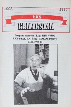 LKS Lodz - Sokol Pniewy I League match programme (27.05.1995)