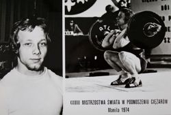 Leszek Skorupa (weightlifting) - The World Vice Champion in bantamweight (1974) postcard