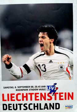 Liechtenstein - Germany 2010 FIFA World Cup qualification official match programme (06.09.2008)