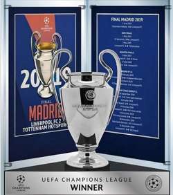 Liverpool FC 2019 Champions League trophy 3D big replica, 15 cm (UEFA official product) 