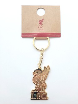 Liverpool FC golden plated big crest keyring (official licensed product)