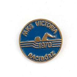 MKS Victoria Racibórz swimming team badge (lacquer)