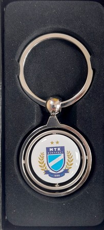 MTK Budapest crest swivel keyring, in etui (official product)