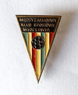 MZKS Wloclawia Wloclawek triangle badge (lacquer)