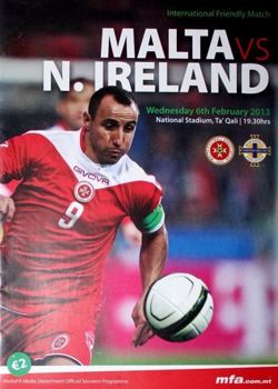 Malta - Northern Ireland friendly match programme (06.02.2013)