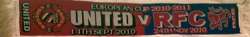 Manchester United - Royal FC Liege European Cup (14.09.2010 ; 24.11.2010) scarf 