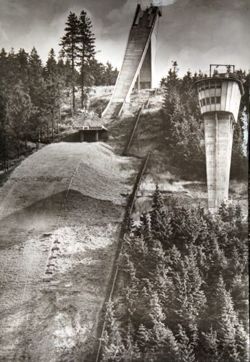 Oberhof ski jump postcard