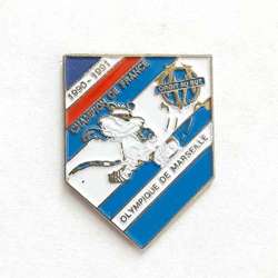 Olympique de Marseille France Football Champion 1990-91 badge (Malta, lacquer)