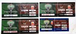 PGE Turow Zgorzelec basketball domestic league matches tickets 2010-2011 (set of 4)