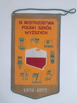 Pennant of the 9th Polish Championships of Higher Education Schools 1976-1977