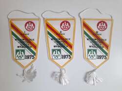 Pennants of the 1st, 2nd and 3rd place Provincial Games of Higher Education 1975 (Białystok)