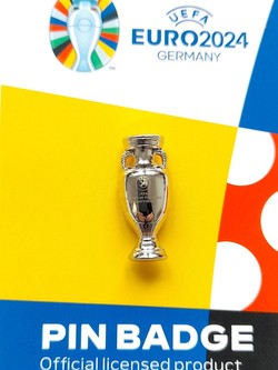 Pin of the 2D trophy Euro 2024 Germany small badge (Official Licensed Product)