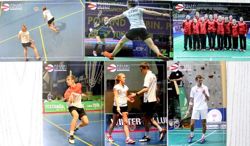 Poland Badminton Team postcards (6 items)