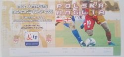 Poland - England FIFA World Cup qualyfing match ticket (8.09.2004) price 150 PLN