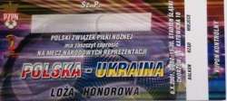 Poland - Ukraine match invitation (6.10.2001)