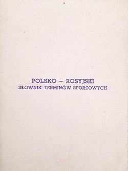 Polish-Russian dictionary of sports terms