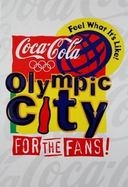 Postcard Atlanta Olympic City. (Coca-Cola)