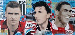 Postcards and post stamps of the legendary strikers of PSV Eindhoven (official product)