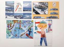 Postcards of the Zakopane 2006 - Candidate City for the XX Winter Olympic Games (set of 4)