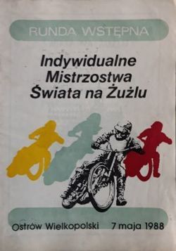 Preliminary Round Individual Speedway World Championships official programme (07.05.1988)