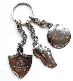 Qarabag FK emblem, shoe & ball one side keyring (official product)