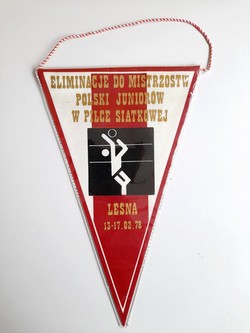 Qualifications for the Polish Junior Volleyball Championship (Leśna, 13-17.2.1978) pennant