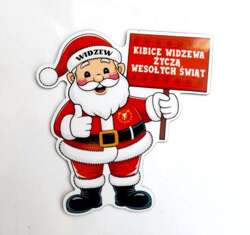 RTS Widzew Lodz - Merry Christmas & Santa Claus fans magnet