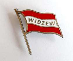 RTS Widzew Lodz flag badge (official product)