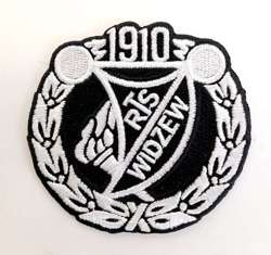 RTS Widzew Lodz stripe emblem white-black