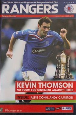 Rangers FC - Hibernian Scottish Cup programme (06.01.2008)