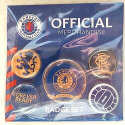 Rangers FC set of 5 button badges (official product)