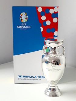 Replica of the trophy of the UEFA Euro 2024 Germany, 15 cm (Official Licensed Product)