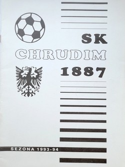 SK Chrudim 1887 football club guide season 1993-94 (Czech Republic)