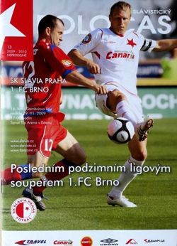 SK Slavia Prague - 1.FC Brno Gambrinus Liga match programme (29.11.2009)