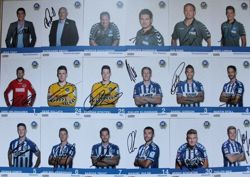 Set of 33 photo's Karlsruher SC 2013-2014 football team (with original autographs)