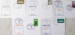 Set of 5 postcards FDC Philately Exhibition Olympic Games Munich 1972 (Germany)