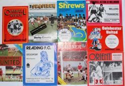 Set of the 8 official programmes English leagues (1977-1984)