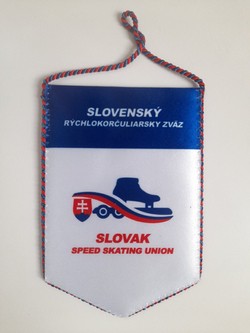 Slovak Speed Skating Union pennant (official product) 