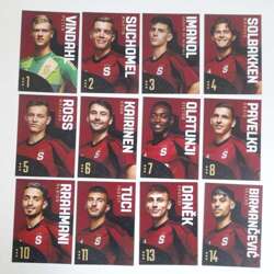 Sparta Prague football team 2024-2025 set of 30 photos (official product)