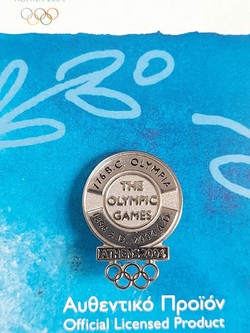 Summer Olympic Games Olympia 776 B. C. and Athens 1896 2004 badge (official licensed product)