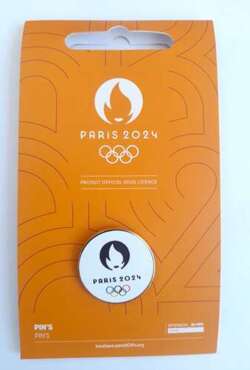 Summer Olympic Games Paris 2024 official logo badge (official licensed product)