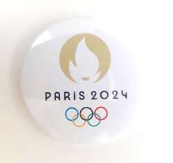 Summer Olympic Games Paris 2024 official logo round magnet (Official Licensed Product, signature)