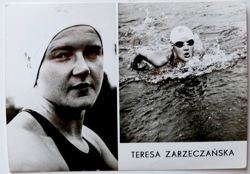Teresa Zarzeczanska (swimming) postcard
