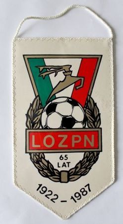 The 65th Anniversary of Lublin District Football Association pennant