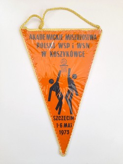 The Academic Polish Championships of Higher Pedagogical Schools in basketball (Szczecin, 1-6.05.1973) pennant