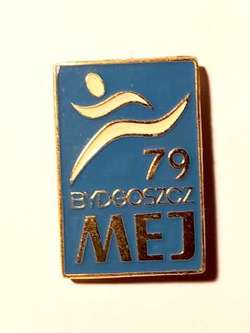 The Atlhletics Juniors European Championships 1979 (Bydgoszcz) badge (lacquer)