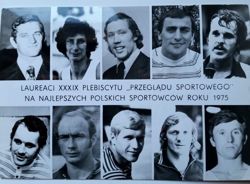 The Best of 1975 Sportsman's of Poland "Przeglad Sportowy" contest postcard