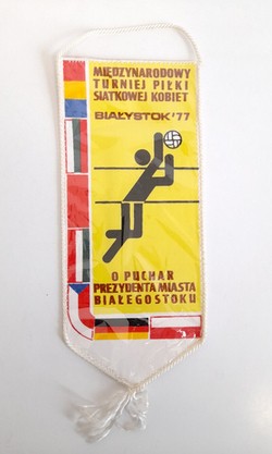 The International Women's Volleyball Tournament Bialystok 1977 pennant