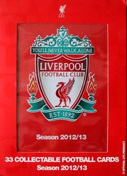 The Liverpool FC 33 collectable football cards season 2012/13 (official LFC product)