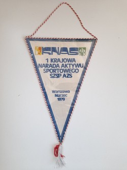 The National Sports Activities Conference of Students and Academic Sports Associations (Warsaw, 1979) pennant